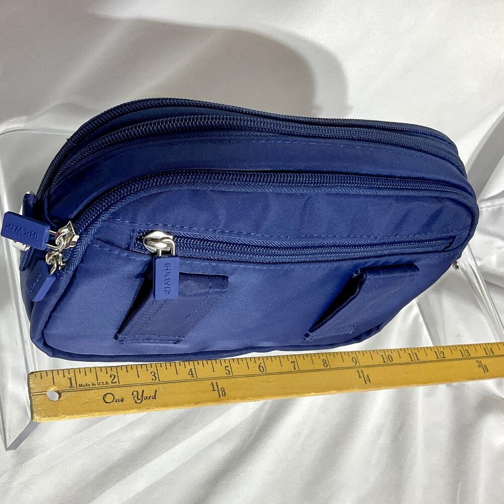 NWOT IHKWIP Blue Convertable Crossbody 10" w/2 Straps Purse - Picture 12 of 14